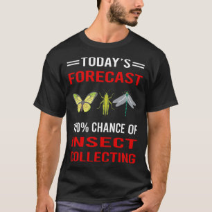 Camiseta Previsão de Hoje Coleta de Insetos Insetos Besouro