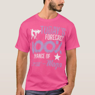 Camiseta Previsão De Hoje De 100 Chances De Krav-Maga
