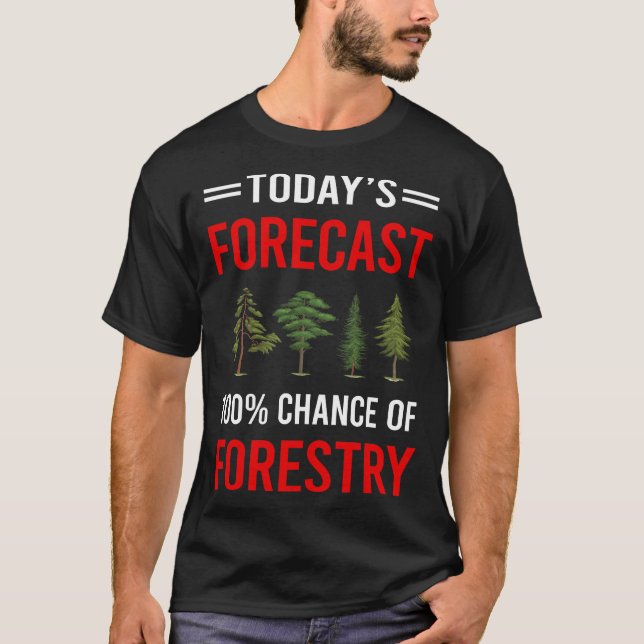Camiseta Previsão de Hoje Floresta (Frente)