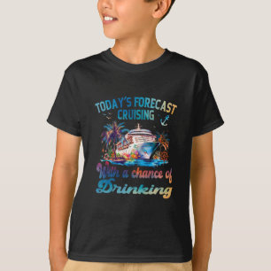 Camiseta Previsão de Hoje Navegando Com Chance de Beber
