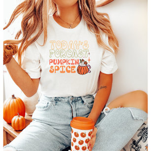 Camiseta Previsão de hoje: Pumpkin Spice Cai
