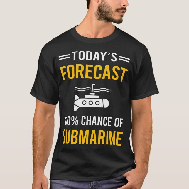 Camiseta Previsão de Hoje Submarino (Frente)