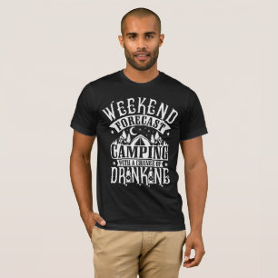 CAMISETA PREVISÃO DO FIM DE SEMANA CAMPANDO COM UMA POSSIBI