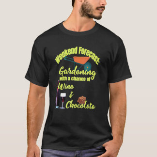 Camiseta Previsão Jardim de Vinho e Chocolate Jardineiro