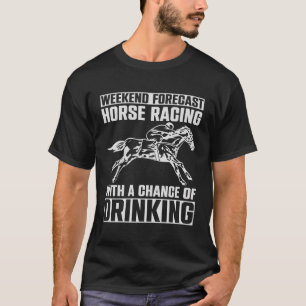 Camiseta Previsão Semanal Da Corrida De Cavalos Com Possibi