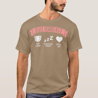 Camiseta Previsões de 2022 sobre o anúncio de gravidez no b