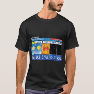 Camiseta Previsões de 5 dias do Alderaan Forecas