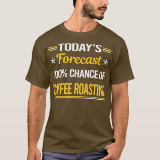 Camiseta Previsões de Hoje do Funny27s para o café