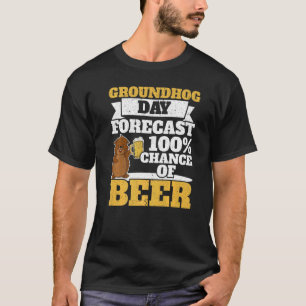 Camiseta Previsões do Dia do Groundhog 100 Possibilidades D