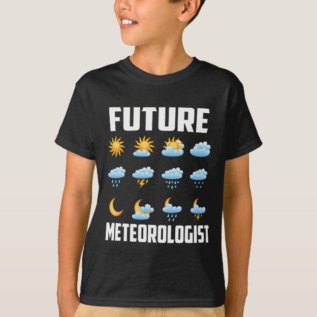Camiseta Previsões do Observador de Meteorologia para Crian (Frente)