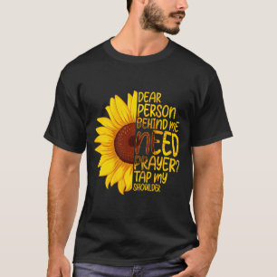 Camiseta Prezado Pessoa Atrás Precisa Oração Toque Ombro