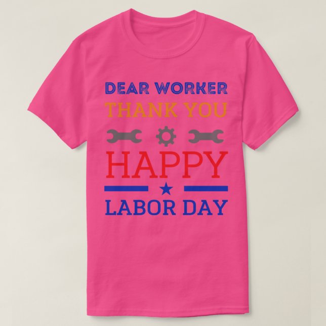 Camiseta Prezado trabalhador (Frente do Design)