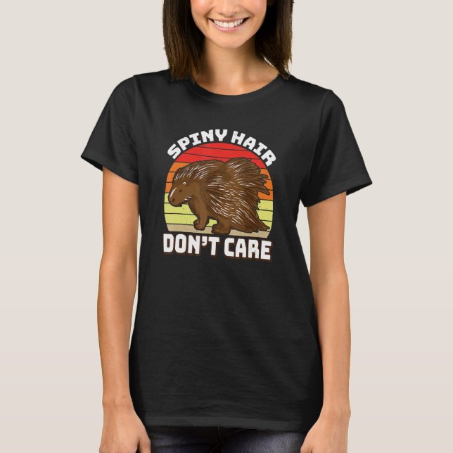 Camiseta Pricklegoors Spiny Hair dont Care Porcupine_2 (Frente)