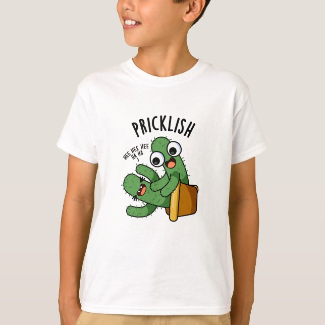 Camiseta Pricklish Piadas Engraçadas de Cactus  (Frente)