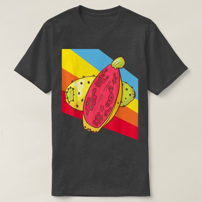 Camiseta Prickly Pears Fruit Food Vegan Vegetarian  (Frente do Design)
