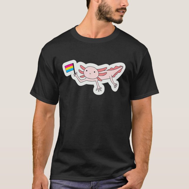 Camiseta Pride Axolotl Lgbt Gay Lésbica Transgênero Trans N (Frente)