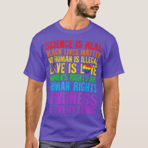 Camiseta Pride BLM Science é real Black Livres, importante