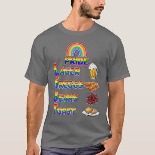 Camiseta Pride Lager Greggs Feijão Cor Arco-Íris