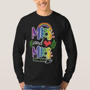 Camiseta Pride Lésbica Casal Casamento Casado Aniversário I