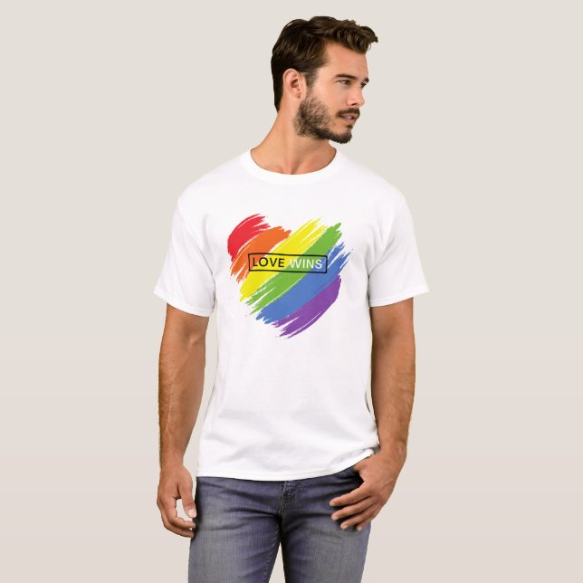 CAMISETA PRIDE LOVE LGBTQ+ TSHIRT-COTTTON TSHIRT (Frente Completa)