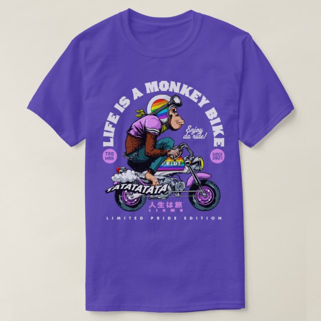 Camiseta Pride Monkey Bike Edition (Frente do Design)