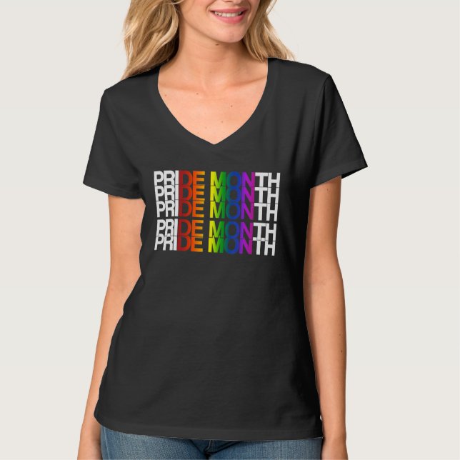 Camiseta Pride Month Demon LGBT Gay Pride Month Transgender (Frente)