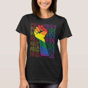 Camiseta Pride Power Fist Lgbt Mês Gay Lésbica Transgenda