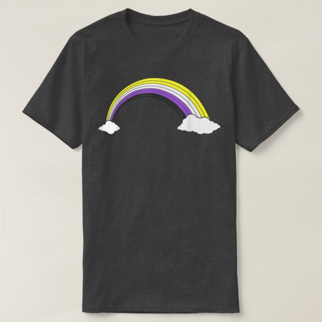 Camiseta Pride Rainbow Non Binary Flag Pride Month LGBT Non (Frente do Design)
