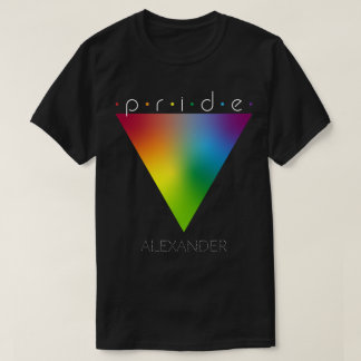 Camiseta Pride Trendy Triangle Gay LGBTQ Nome da Fila