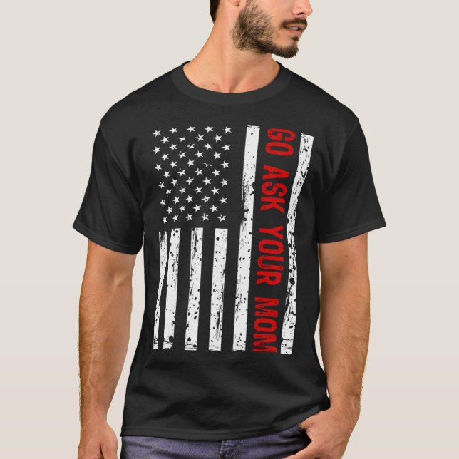 Camiseta Pride USA Flag & Father's Day Dad Grandpa Family M (Frente)