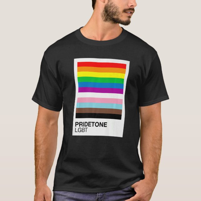 Camiseta Pridetone Colour Gay Love LGBTQ+ Cute Aestic Pr (Frente)