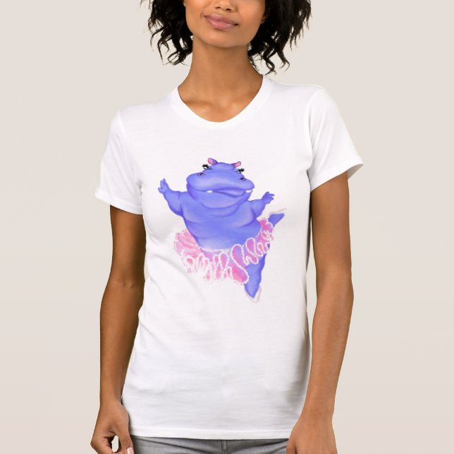 Camiseta Prima Ballerina Hippo - Dançarina Feliz (Frente)