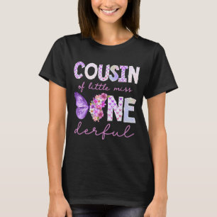 Camiseta Prima da Borboleta Little Miss Onederful 1º