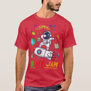 Camiseta Primário é o meu astronauta emperrado de volta par
