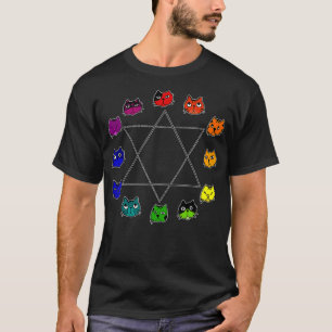 Camiseta Primário Secundário e Terciário da Roda de Cores d
