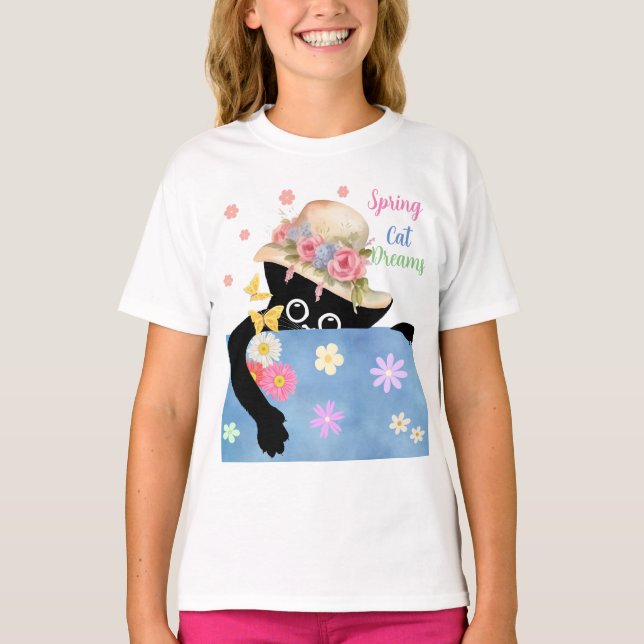 Camiseta Primavera Cat Dreams (Frente)