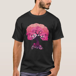 Camiseta Primavera cor-de-rosa Blooms Sakura Season tree
