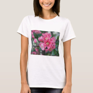 Camiseta Primavera cor-de-rosa, Flores de Flor