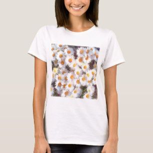 Camiseta Primavera Daisy Wildflower Watercolor