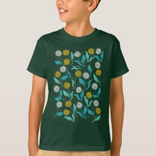 Camiseta Primavera Dandelion Flores e Folhas Design