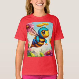 Camiseta Primavera de Blindagem de Abelhas e Blossomas