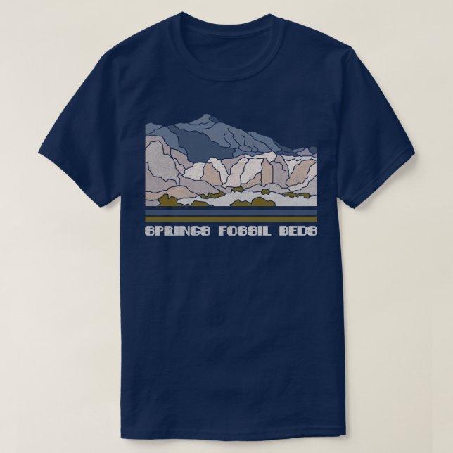 Camiseta Primavera de cápsulas Fósseis Monumento Nacional N (Frente do Design)