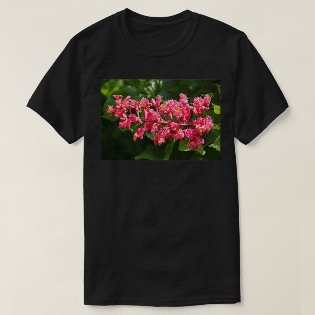 Camiseta Primavera de castanha-do-cavalo deixa florescente- (Frente do Design)