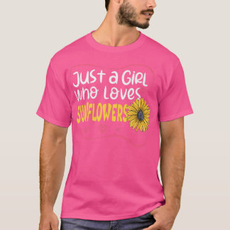 Camiseta Primavera de girassol, apenas uma garota que ama S