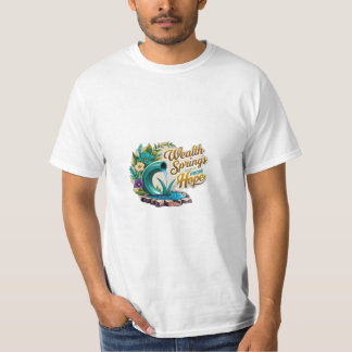 Camiseta primavera de riqueza da esperança