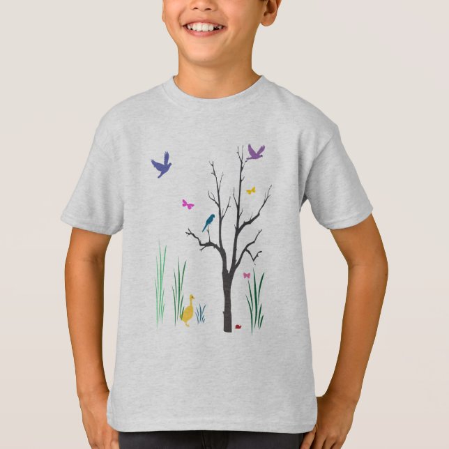 Camiseta Primavera dos miúdos (Frente)