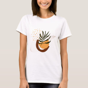 Camiseta Primavera e Verão Minimalista Boho Cute Feminina