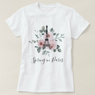 Camiseta Primavera em Paris - Personalização de Viagens par