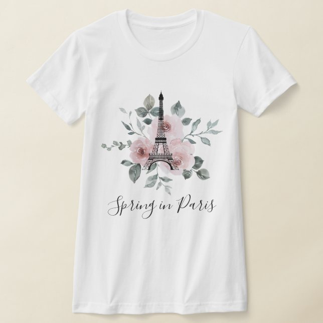 Camiseta Primavera em Paris - Personalização de Viagens par (Postura )