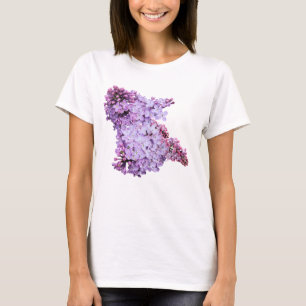 Camiseta primavera floral violeta púrpura legal